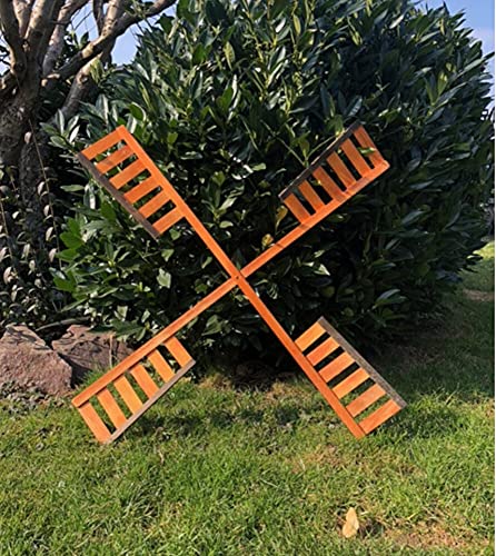 DARLUX Flügel aus Holz für Garten Windmühlen, imprägniert, handgefertigt Ersatz Flügel (XL = ca. 90 cm)