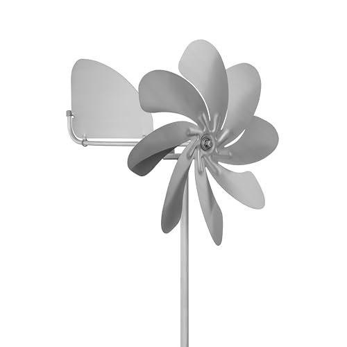 A1005 - SKARAT Speedy28 Plus Windrad Windmühle aus Edelstahl (28cm Rotor-Durchmesser), kugelgelagert, mit Windfahne (360° Grad drehbar) - Made in Germany