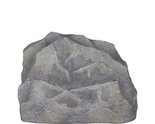 Sonance Rock 83 Stein Außenlautsprecher – hochwertiger Gartenlautsprecher in Steinoptik – Steinlautsprecher für Musik im Garten (Granit)