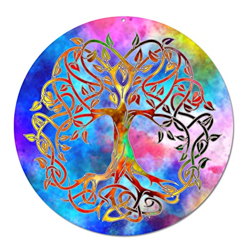 Sonnenfänger ' Baum des Lebens ' Nr. 20. | Danke Geschenk Muttertag Geburtstag | Symbol der Liebe | Glücksbringer Lebensbaum | Aufhänger Fensterbild | keltischer Weltenbaum Deko Acrylglas