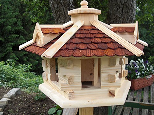 Vogelhaus-Vogelhäuser Vogelfutterhaus Vogelhäuschen aus Holz Vogelhausständer Nistkasten Schreinerarbeit in unterschiedlichen Farben erhältlich … (Vogelhaus V29)