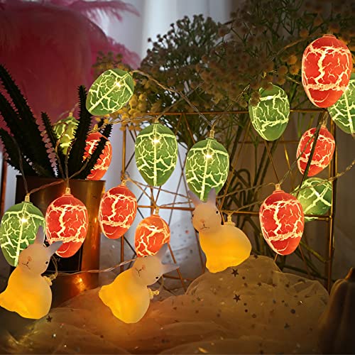 Cuidongsheng Ostern Lichterketten,20pcs LED Geknackt Ei String Licht, LED Ostereier Oster Lichterkette für Ostereier Lampen Hochzeit Geburtstagsfeier Party Dekoration.(3m)