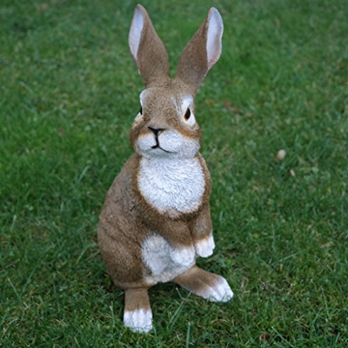 FDSt Dekofigur Hase Kaninchen Tierfigur Gartenfigur Wildkaninchen Zwerghase Ostern