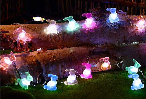 LED Lichterkette Hasen Ostern